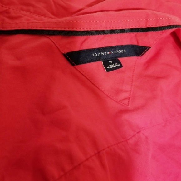 Tommy Hilfiger women red button down shirt - Picture 5 of 5